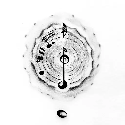 A Coffee Bean Morphing Into A Musical Note