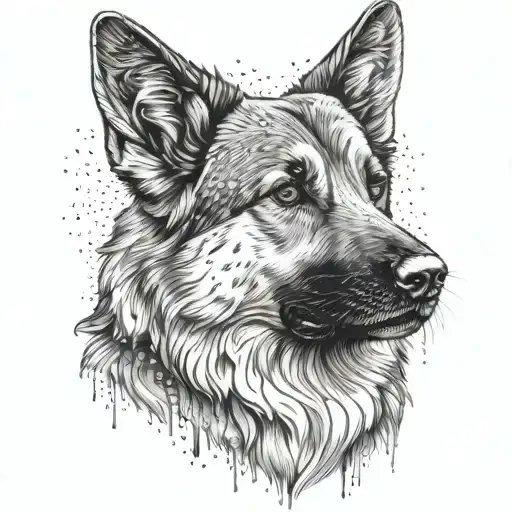 2 Year Old Slim German Shepherd Dog