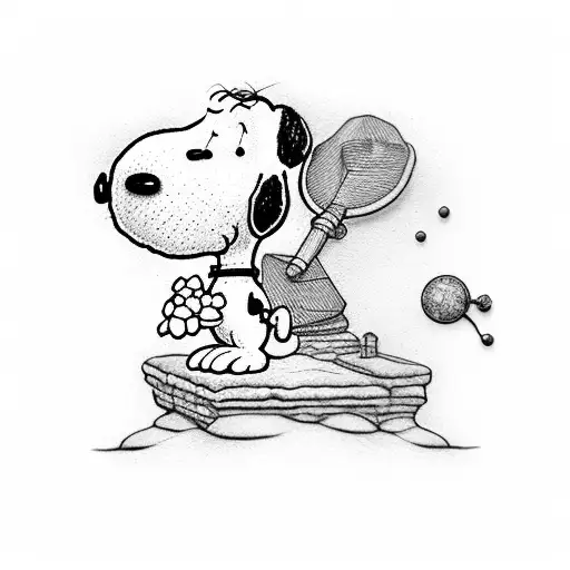 Snoopy Na Casinha Voando