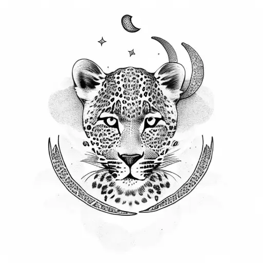 Leopard Catching The Moon