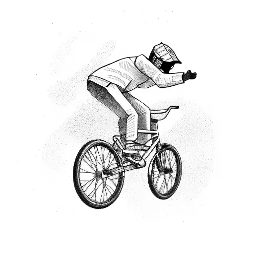 Guy On Bmx Be Chased By A Helicopter