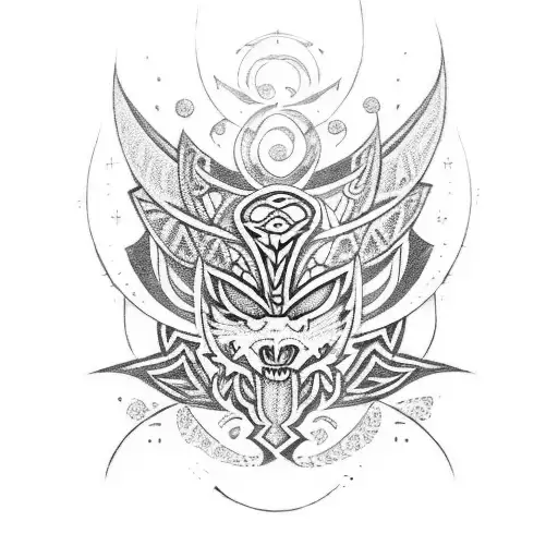 Fairytail Symbol With Polynesian Tribal