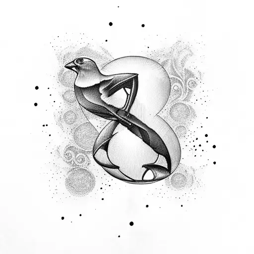 Hourglass Musical Notes Raven