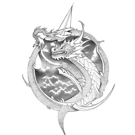 Dragon Con Sol Y Luna