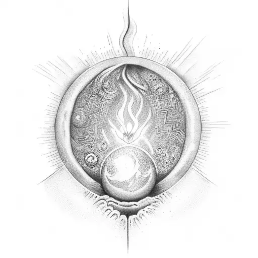 Silhouette Figure With Dark Energy Coming From Bottom Of Feet