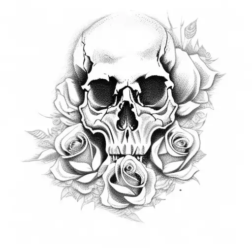 Skull E Roses