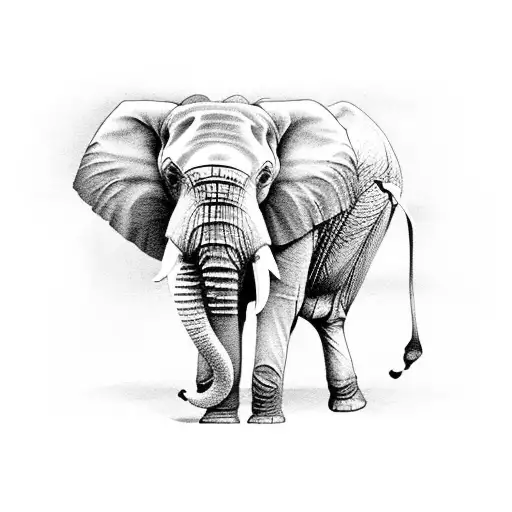 Elephant Holding Peanut