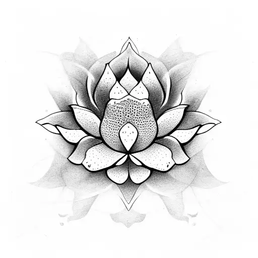 Lotus Flower With Snake