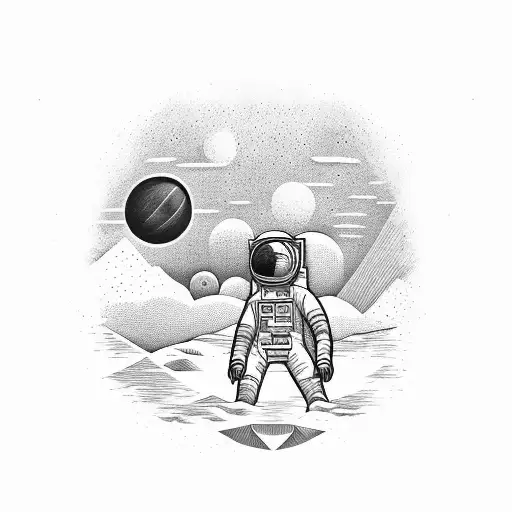 Astronaut Exploring A Surreal Landscape Inspired By Nordeste