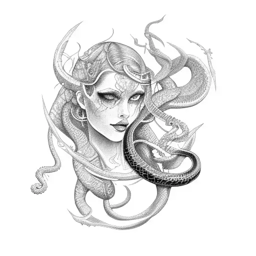 Lilith With Snake