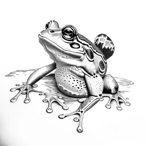 Frog Drinking Pint Of Guinness