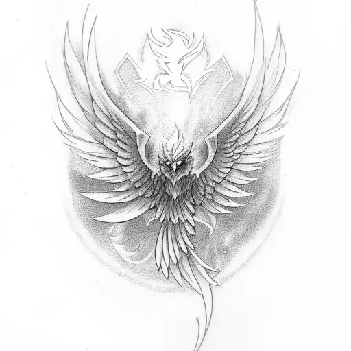 Phoenix With Smoke Or Gire