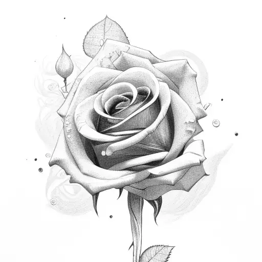 A Rose And On The Written Cable The Important Thing Is The Rose