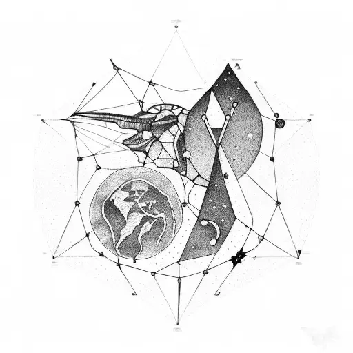 Libra And Capricorn Constellations Of Stars