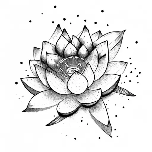 A Delicate Lotus Flower With The Word 'Hope' In Elegant Script