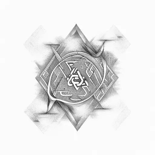 The Hebrew Phrase 'Tikkun Olam' Beautifully Integrated Into A River Flowing Through A Forest