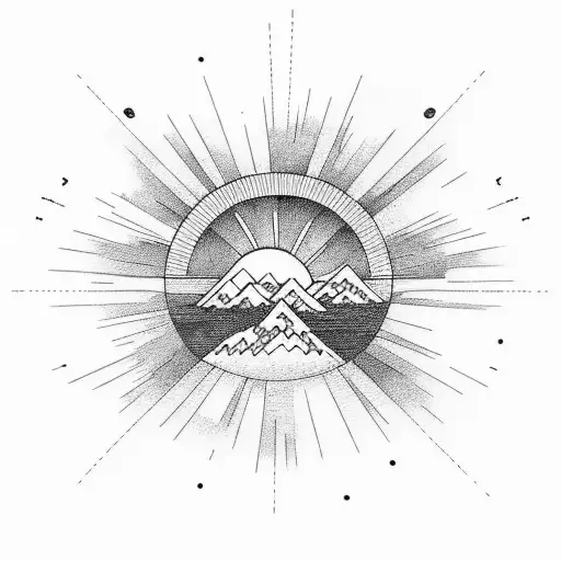 Sunset Ocean Mountains Philippines Threre Stars And A Sun