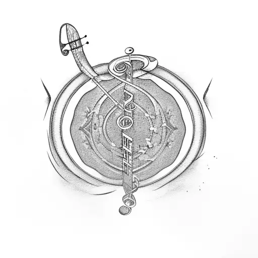 A Social Care Symbol Intertwined With Musical Notes