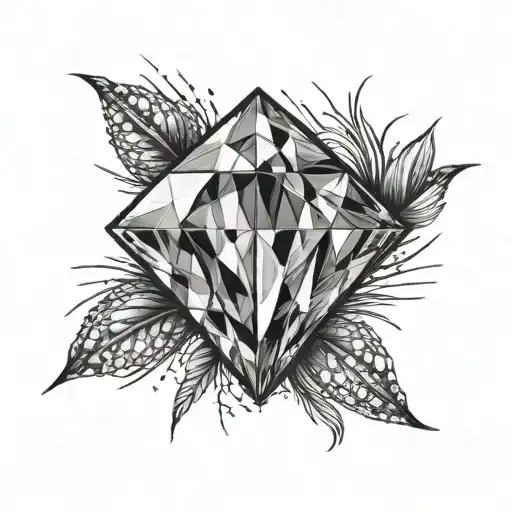 A Diamond On Top Of A Blade Of Grass