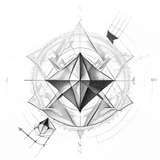 Dna With Paper Airplanes A Compass And An Earth