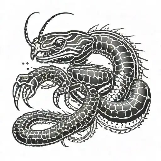 Incorporate The Flag Of Guyana Into A Scorpion Design For A Bold And Meaningful