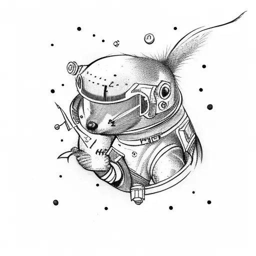 Mischevious Rat In A Space Suit