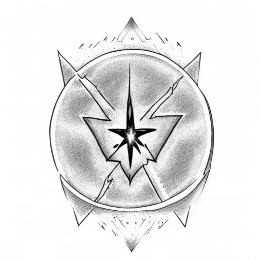 Ziggy Stardust Lighting Bolt And Prince Symbol