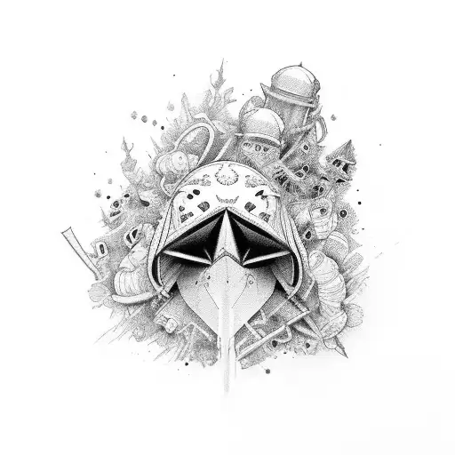 Crow Black Upside A Ampulheta In Trash Polka Mode