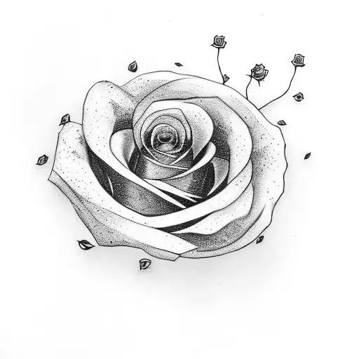 Cardboard Box With A Rose