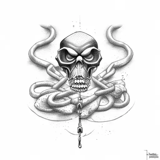 Grim Reaper Chained Up