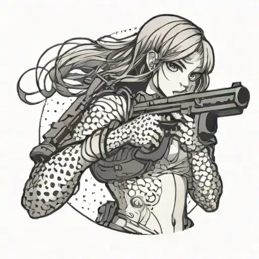 Anime Girl With A Gun