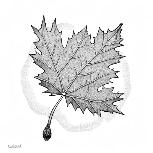 Oak Leaf Three Acorns