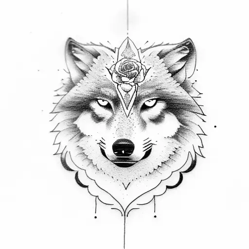 Wolf And Roses
