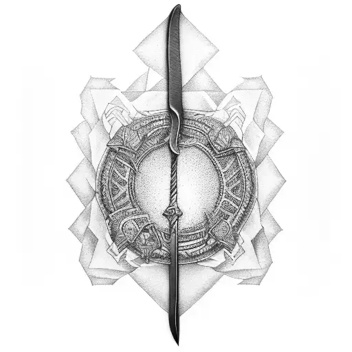 A Book With A Sword Representing The Power Of Knowledge