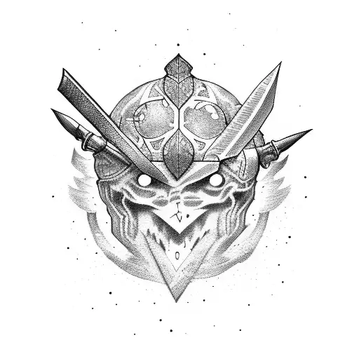 A Book And A Sword Representing The Power Of Knowledge