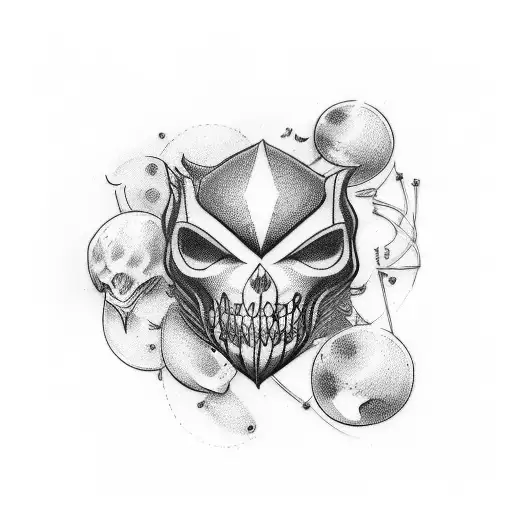 Biker Tattoo With Karma Symbol