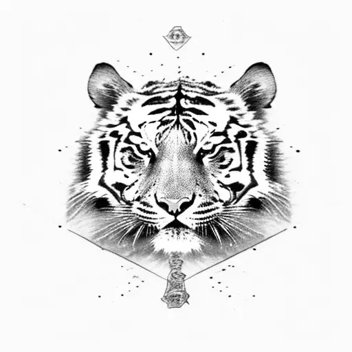 Small Tiger With Katana