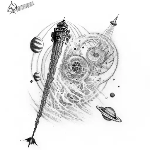 Doctor Who Theme Arm Sleeve With Space For Backround