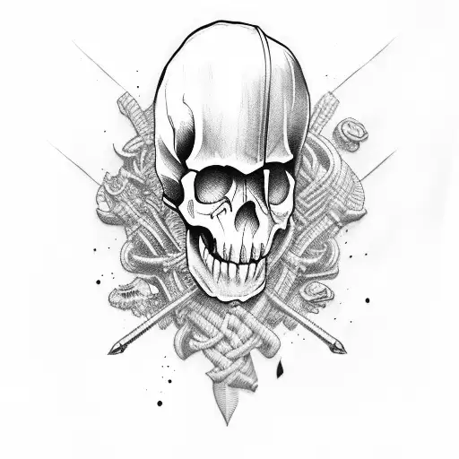 Captain Marine Skull