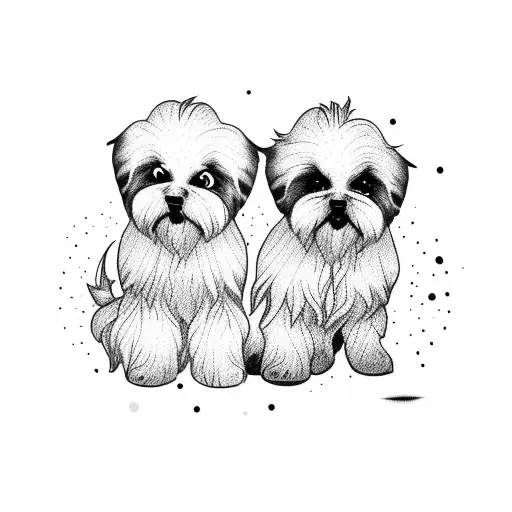 A Lhasa Apso Dog Playing A Video Game