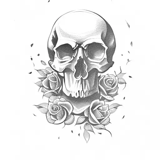 Skull And Roses