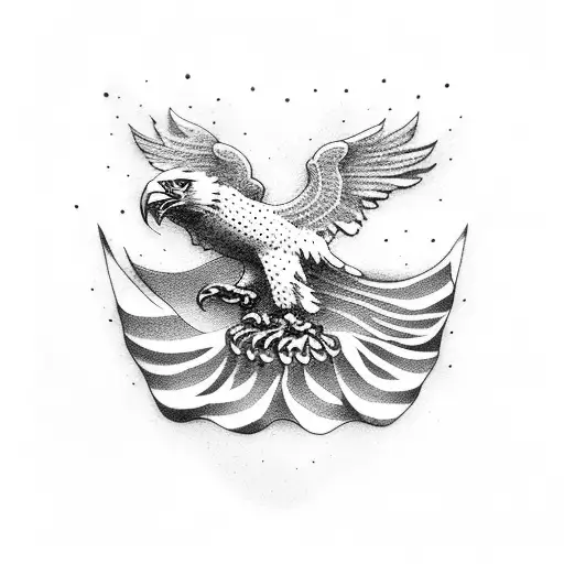 Eagle Us Flag Navy Submarine