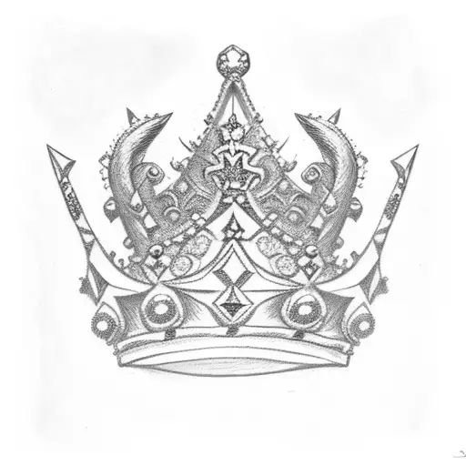 Celta Crown On Top Of The Name Alana