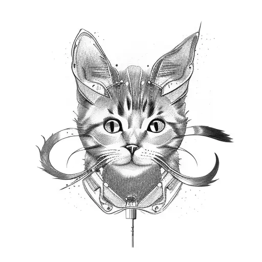 A Microphone With Cat Ears And Whiskers