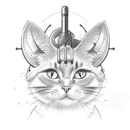 A Microphone With Cat Ears And Whiskers