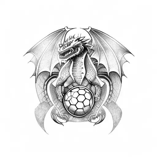 Combine A Dragon And A Football In A Unique Design