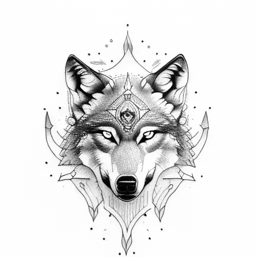 Wolf And Skull