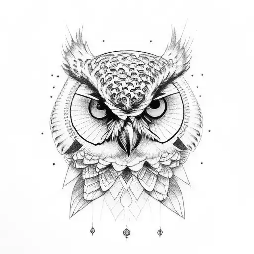 Chicano Woman With Owl