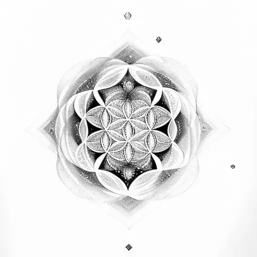 Love With Flower Of Life