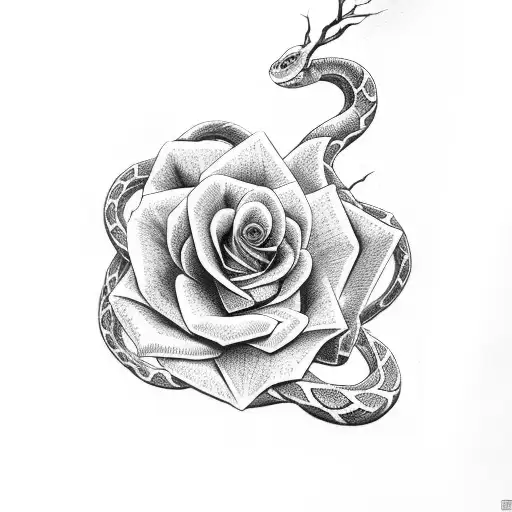 Snakes With Rose